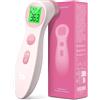 femometer Termometro frontale per bambini e adulti, termometro clinico senza contatto con allarme febbre, lettura immediata e accurata 1s, rosa