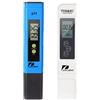 pancellent Misuratore PH TDS EC e Temperatura 4 in 1, qualità dell'Acqua (ATC) per Acqua Potabile/Piscina/Acquario/Piscina, Dispositivo di misurazione ad Alta precisione e Display LCD（Blu）