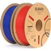 ELEGOO Filamento PLA+ 1.75mm Rosso e Blu 2KG, Filamento PLA Plus per Stampante 3D, Precisione Dimensionale +/- 0.02mm, Filamento per La Maggior Parte delle Stampanti 3D