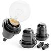 greate portalampade E27 plastica nera