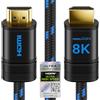 deleyCON 1,5m 8K HDMI 2.1b Cavo (48G, ULTRA Highspeed) Certificato, 8K@60Hz 4K@120Hz 2K@144Hz/165Hz EARC HDCP 2.3/2.2 - per DTS:X HDR Dinamico Dolby Atmos TV PS5 Xbox Soundbar Monitor