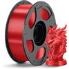 ANYCUBIC PLA Silk Filamento 1,75 mm per Stampante 3D, Lucentezza Controllabile, Texture Silk, Colori Magnifici, Rosso di Natale 1KG