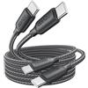 RAVIAD Cavo USB C USB C 100W [2Pezzi 1M] Cavo USB Type-C PD3.0 5A Ricarica
