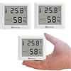 KETOTEK 3 Pezzi Termometro Igrometro Ambiente Interno Digitale Termoigrometro Monitor di Temperatura e Umidità con Livello di Comfort per Casa Stanza del Bambino Ufficio