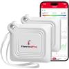 TempPro ThermoPro TempPro TP351 Bluetooth Termometro Ambiente Interno Igrometro Umidità Casa Igrometro 80m Temperatura e Umidità Monitor App Controllato 2 Anni Archiviazione Dati Esportazione, 2 pezzi
