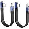 OFFCUP Cavo di Ricarica Rapida, Cavo USB C a Corto 13.9cm, Cavi USB-C, Velocità di Trasmissione Elevata, Facile da Trasportare