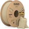 ELEGOO PLA Wood Filamento 1,75mm 1KG, Filamento PLA con Aggiunta di Farina di Legno, Precisione Dimensionale, Bobina da 1kg, Compatibile con la Maggior Parte delle Stampanti 3D FDM, Betulla Chiara