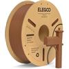 ELEGOO - Filamento PLA+ da 1,75 mm, 1 kg, filamento per stampante 3D, precisione dimensionale: +/- 0,02 mm, bobina di cartone, adatto alla maggior parte delle stampanti 3D FDM, marrone
