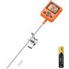 TempPro ThermoPro TP 511 Termometro Digitale per Carne Impermeabile con Morsetto per Pentola Termometro per Alimenti da Cucina a Lettura Istantanea Termometro per Griglia, Olio, Liquidi