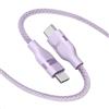 Anker Cavo USB-C di Ricarica Veloce 240W, Design Intrecciato e Riciclato, per iPhone 16/16 pro/16 Plus/16 pro Max, MacBook pro, iPad pro, iPad Air 4, Galaxy S23 e Altro Ancora(1,8m, Viola)
