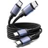 UGREEN Confezione Doppia Cavo USB C 240W Ricarica Rapida (3M)