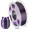 Anycubic Filamento PLA Seta Multi-Color(Due Colori) per Stampante 3D, Aspetto Simile Alla Seta, PLA Silk con Precisione Dimensionale +/- 0,02 mm, 1 kg Nero-Viola