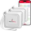 TempPro ThermoPro TempPro TP351 Bluetooth Termometro Ambiente Interno Igrometro Umidità Casa Igrometro 80m Temperatura e Umidità Monitor App Controllato 2 Anni Archiviazione Dati Esportazione, 3 pezzi
