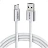 Anker Cavo da USB a USB C, Connessione CarPlay perfetta, Cavo di tipo C resistente e intrecciato, Look premium con connettore sottile, per iPhone serie 17/16, iPad Pro ecc. (Bianco, 1,8 m)