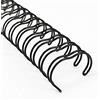 RAYSON Spirali Metalliche per Rilegatura, 34 Anelli, 50 Fogli, 9,5 mm, Passo 3:1, A4, Nero, Confezione da 100 Pezzi