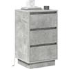 vidaXL Armadio da Notte Grigio cemento 39 x 34,5 x 65 cm