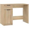 vidaXL Bureau 100x50x75 cm bewerkt hout sonoma eikenkleurig