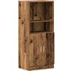 vidaXL Armadietto Cucina Legno Antico 57x41,5x131,5 cm in Truciolato
