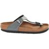 Birkenstock Infradito Gizeh Graceful Birko Flor Donna Grigio