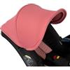Generic Copertura di ricambio per tettuccio compatibile con passeggino e seggiolino auto Doona+, parasole ad alta opacità, tessuto spesso e morbido, set da 3 pezzi con 2 fodere per spalline (rosa)