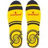 SORBOTHANE Double Strike Solette per uomo e donna, antibatteriche, assorbimento degli urti e supporto per il tallone, taglia 41, giallo