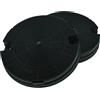 AllSpares Filtro a carboni attivi (2 pz.) compatibile con Faure HES601G / MCFE39