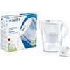 BRITA Caraffa filtrante 2.4L Marella Bianco + 1 Filtro MAXTRA PRO 1051118 (filtra PFAS)