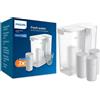 Philips Stazione dell'acqua istantanea Micro X-Clean + Filtri acqua (3 pz.) AWP2980WH3