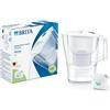 BRITA Caraffa filtrante 2.4L Aluna Bianco + Filtro MAXTRA PRO (filtra PFAS)