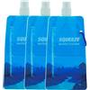 Borraccia (1L) con sacchetto comprimibile (3 pz.)