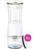 BRITA Caraffa filtrante Fill&Serve Mind + 4 Filtri MicroDisc (filtra PFAS)