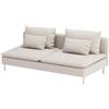 HomeTown Market Copridivano in tessuto resistente Compatibile For IKEA SODERHAMN copridivano. Divano non incluso. (Poliestere Beige Divano)