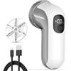 BEAUTURAL Leva Pelucchi Elettronico Ricaricabile, Rasoio Portatile per Tessuti con 3 Velocità, 6 Lame a Stella, Display LED Digitale, Rimuove le Palline da Indumenti, Mobili, Maglioni, Divani, Coperte