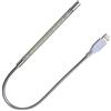 DZYDZR Portable USB Lampada LED Dimmerabile, USB 5V 1W Touch Switch Flessibile 10 LEDs Bianco Lampada per Computer Portatile PC (Argento)