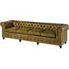 MASSIVMOEBEL24.DE Divano 4 Posti verde 274x82x75 cm (BxTxH) CHESTERFIELD #304
