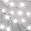 EMOS Ghirlanda di luci a LED Cherry bianco freddo per interni ed esterni, 4 m di lunghezza, catena di luci di Natale con 40 LED a forma di sfera da 2,5 cm, timer 6 ore, fontana