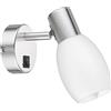 ledscom.de Lampada da parete LUPI con interruttore, incl. candela E14 LED Filamento 3.567W 452lm bianco caldo