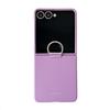 BORYA Cover per Samsung Galaxy Z Flip8 (Flip 8) 5G, Ultra Sottile Antiurto Premium Silicone Duro PC Custodia, Pieghevole Antigraffio Setoso Opaco Case con Anello 360°, Viola