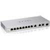Zyxel Switch gestito Web Ethernet multi-Gigabit a 12 porte | 3 x 10G | 1 fibra SFP+ da 10G | 8 porte GbE | Plug & Play | Montaggio desktop o a parete | Splitter Ethernet XGS1250-12