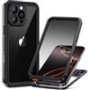 Lanhiem Cover per iPhone 16 Pro Max Anti-Peeping IP68 Impermeabile Antiurto