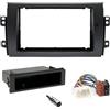 Sound Way Sound-way Kit Installazione Autoradio, Mascherina Cornice 1 DIN / 2 DIN, Adattatore ISO Antenna, compatibile con Fiat Sedici (2006-2014) e Suzuki SX4 (2007-2014)