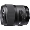 Sigma Obiettivo 35mm-F/1.4-AF (A) DG HSM , Attacco CANON | 35mm F/1.4 Grandangolare Prime, Canon Ef Mount, 67mm Filter, 30 Cm Min Focus, Include Cappuccio Lh730-03