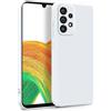 MyGadget Cover per Samsung Galaxy A33 5G - Custodia in Silicone Morbido a Doppio Strato - Case con Protezione Fotocamera & Fodera Interna Antigraffio - Bianco