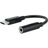Brightium Cavo adattatore da USB-C a jack da 3,5 mm, nero - Connessione audio, compatibile con dispositivi mobili e cuffie, ideale per ascoltare musica.