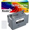 Koala E6715 E-6716 Scatola di manutenzione dell'inchiostro compatibile con E 6715 6716 per Workforce Pro WF-4720DWF WF-4725DWF WF-4730DTWF WF-C5210DW WF-C5290DWWF -4740DTWF C13T671500 C13T671600