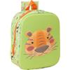 safta TIGER 3D - Zaino per asilo 3D, adattabile al carrello, facile da pulire, ideale per bambini di diverse età, comodo e versatile, qualità e resistenza, 22 x 10 x 27 cm, verde lime, M, Casual