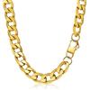 PROSTEEL Collana Uomo Donna Catena Cubana Grande Sottile Larghezza 4 6 9 13 mm, Lunghezza Regolabile, Acciaio INOX/Placcato Oro, Argento Oro Nero, Hip Hop Punk, con Confezione, Personalizzabile