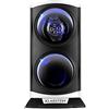 KLARSTEIN St. Gallen caricatore per orologi automatici, per 2 orologi, motore silenzioso, illuminazione LED, 3 modalità, 4 programmi di rotazione, nero/blu