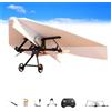 Generico Kit aeroplano di carta RC con stabilizzatore giroscopico, modulo di potenza motorizzato elettrico facile da pilotare - Aereo telecomandato elettrico fai-da-te con doppie(1pc Battery)