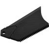 CLISPEED Pettine Raschia Cera per Surfboard Trapezoidale in ABS Nero | Texture Effetto Carbonio, per Skimboard e Longboard, Accessorio da Surfing con Forma Adattabile